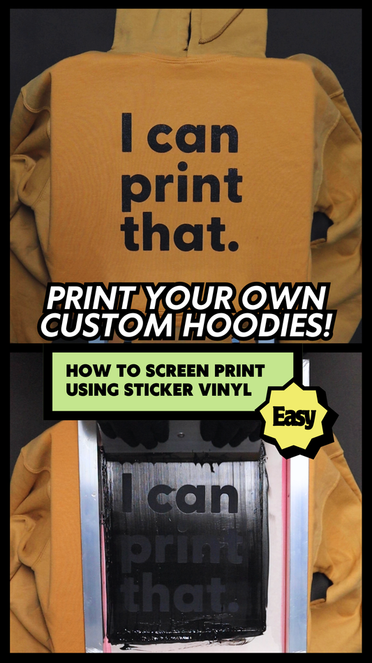 How to Screen Print on Hoodies using Vinyl