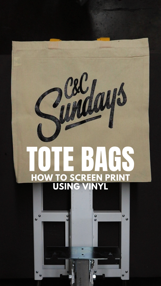 How to Screen Print on a Tote Bag using Vinyl