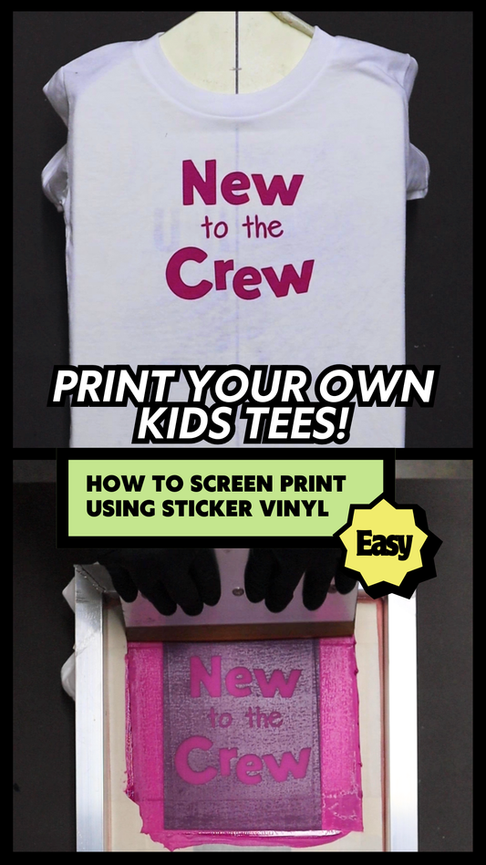 How to Screen Print on Kids Tees using Vinyl