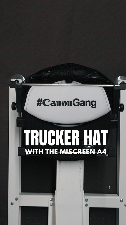 How to Screen Print on a Trucker Hat using the Riso MiScreen a4