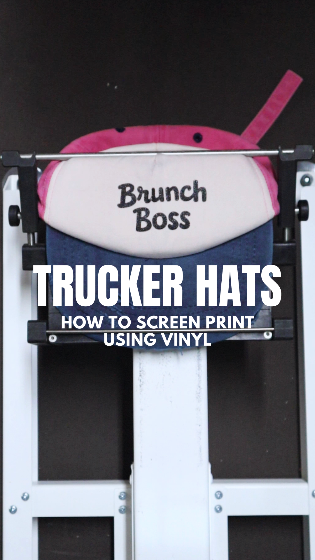 How to Screen Print on a Trucker Hat using Vinyl