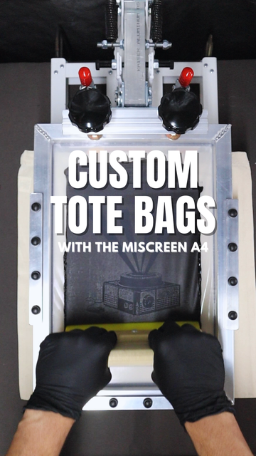 How to Screen Print on a Tote Bag using the Riso MiScreen a4