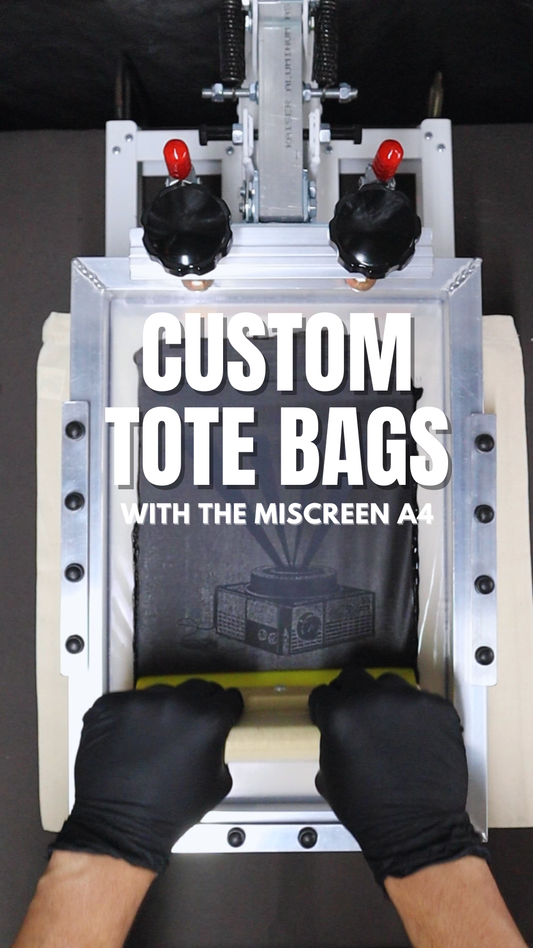 How to Screen Print on a Tote Bag using the Riso MiScreen a4